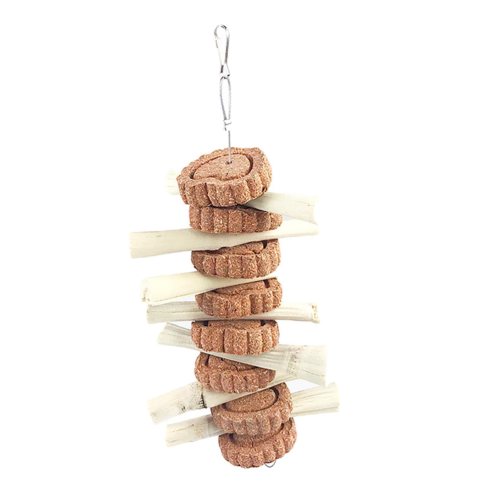 Bunny Chew Toys, Natural Wood Sticks Guinea Pigs Hamsters Toys Cage Accessories for Small Pets Chewing and Playing & Teething Teeth Care
