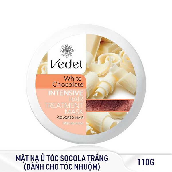 Bộ Đôi Mặt Nạ Vedette (Đất Sét Cocoa Sạch Sâu 145g, Ủ Tóc Socola Trắng Suôn Mượt 110g)