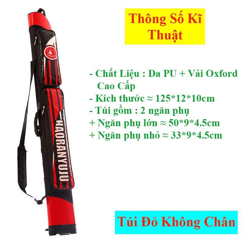 TÚI ĐỰNG CẦN CÂU 2 ngăn 1m25 dạng cứng chuyên bao đựng cần câu tay phụ kiện câu đài TDC-5