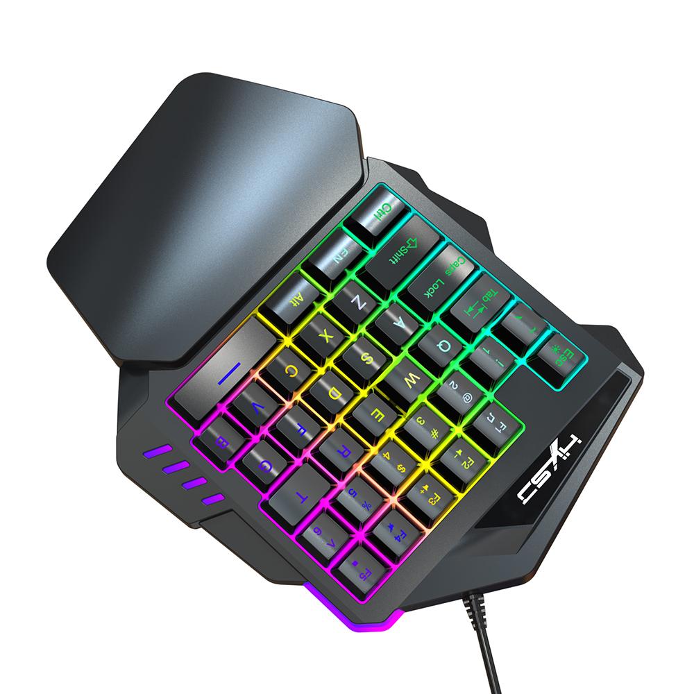 35 Phím Bàn phím chơi game HXSJ V100 Mini có dây USB thay thế cho PUBG LOL CS Gamer