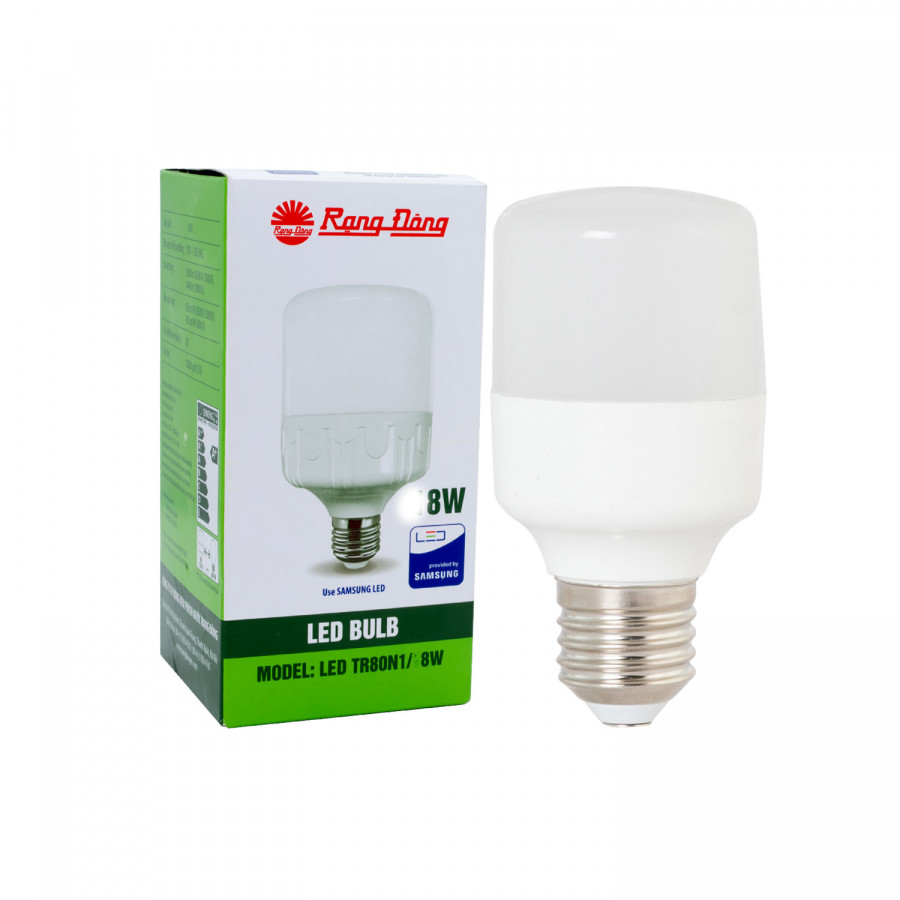 Bóng đèn  Led bulb trụ 8W Rạng Đông, Model LED TR50N1/8w