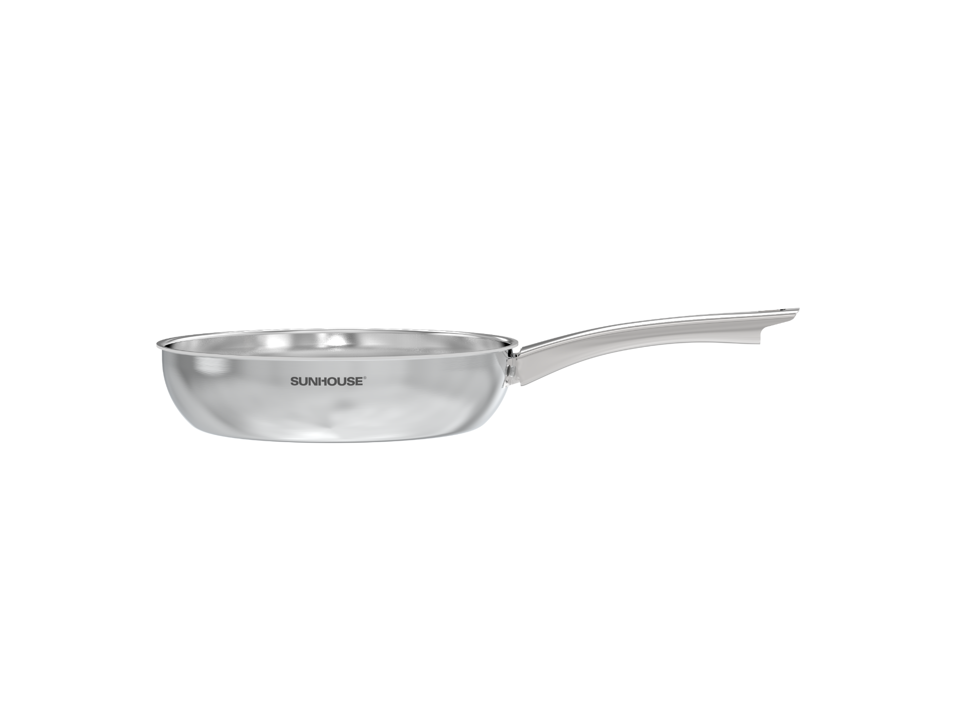 Chảo Inox liền khối Sunhouse Healthy IN20M7E - IN24M7E - IN26M7E - Dùng cho mọi loại bếp