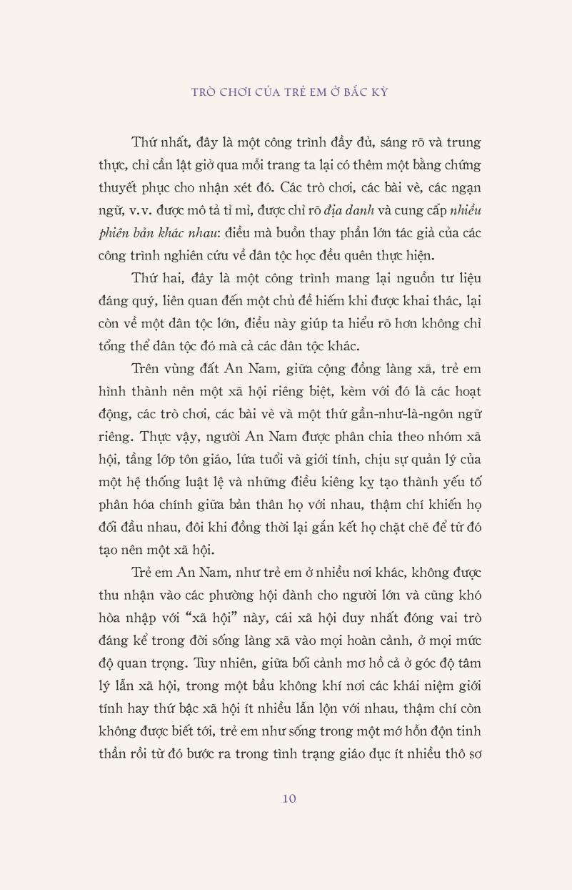 Trò Chơi Của Trẻ Em Ở Bắc Kỳ