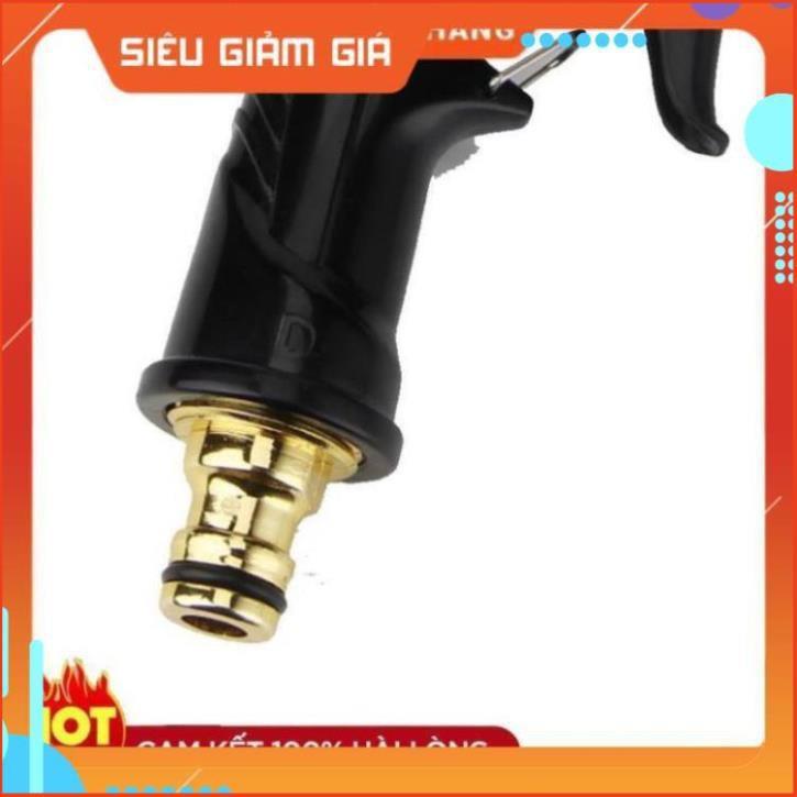 Bộ dây và vòi xịt rửa xe tưới cây tăng áp,vòi xịt rửa,vòi tưới cây 810-2621 (dây xanh dẹt- cút nối xanh)