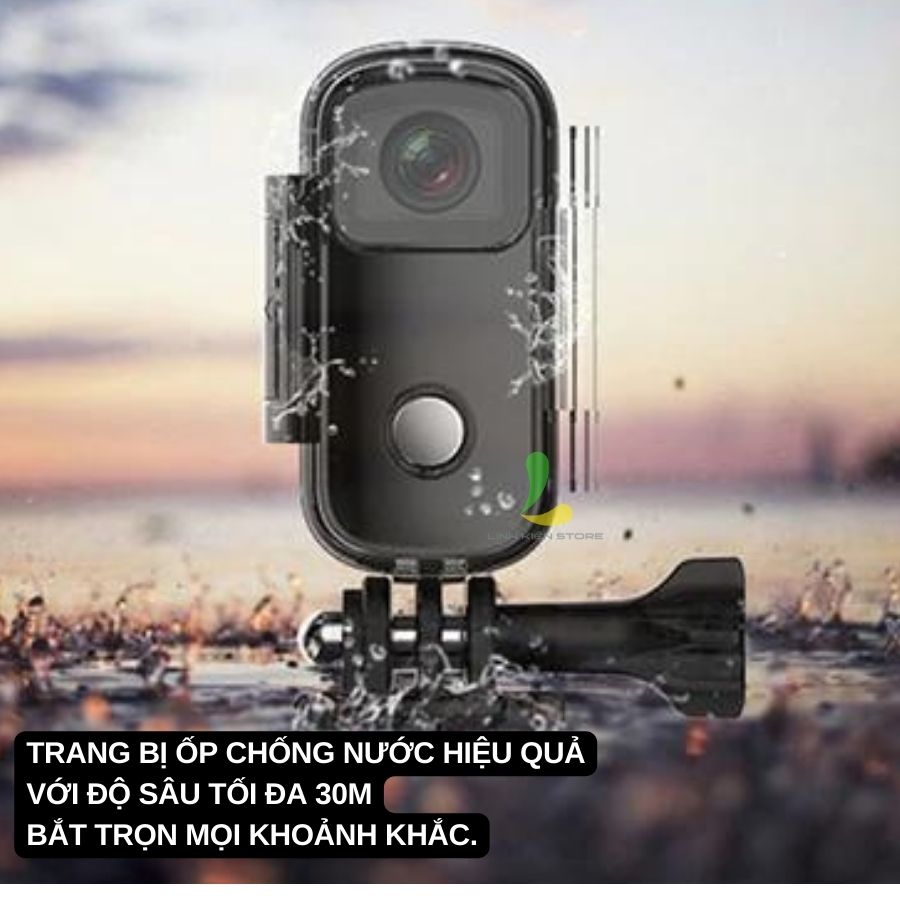 Camera hành trình SJCAM C100 - Máy quay hành động kết nối WIFI 2.4 GHZ thế hệ mới - Hàng chính hãng