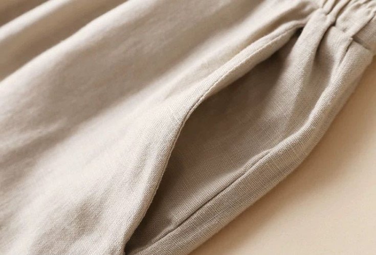 Quần suông ống rộng nam nữ chất liệu linen thời trang cao cấp Đũi Việt