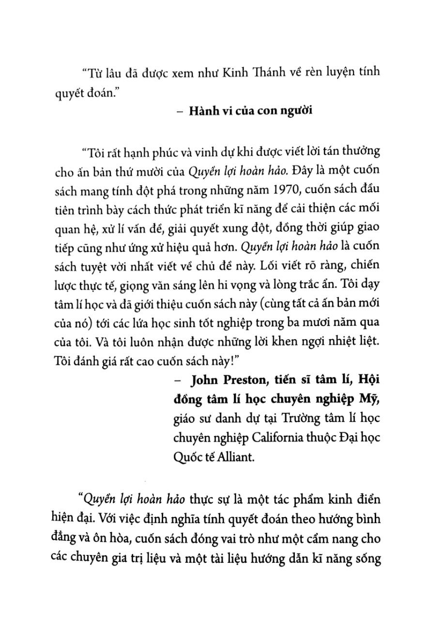 Quyền Lợi Hoàn Hảo