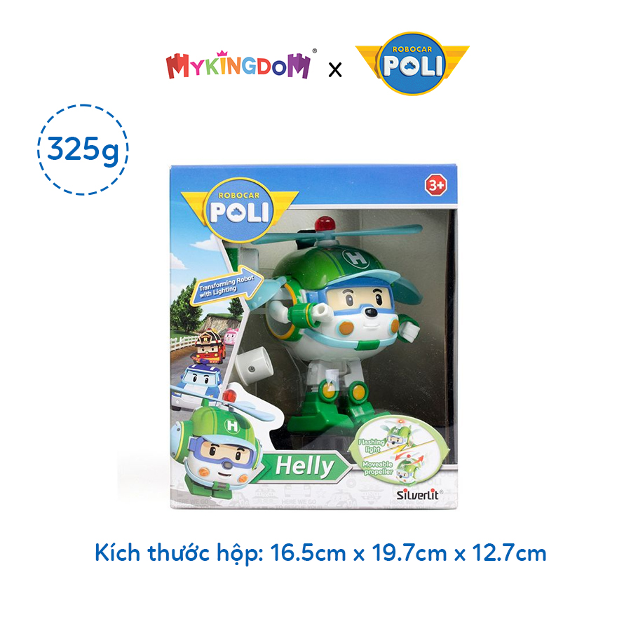 Đồ Chơi Robot Biến Hình Máy Bay Cứu Hộ Helly Có Chạy Trớn &amp; Ánh Sáng ROBOCAR POLI 83096