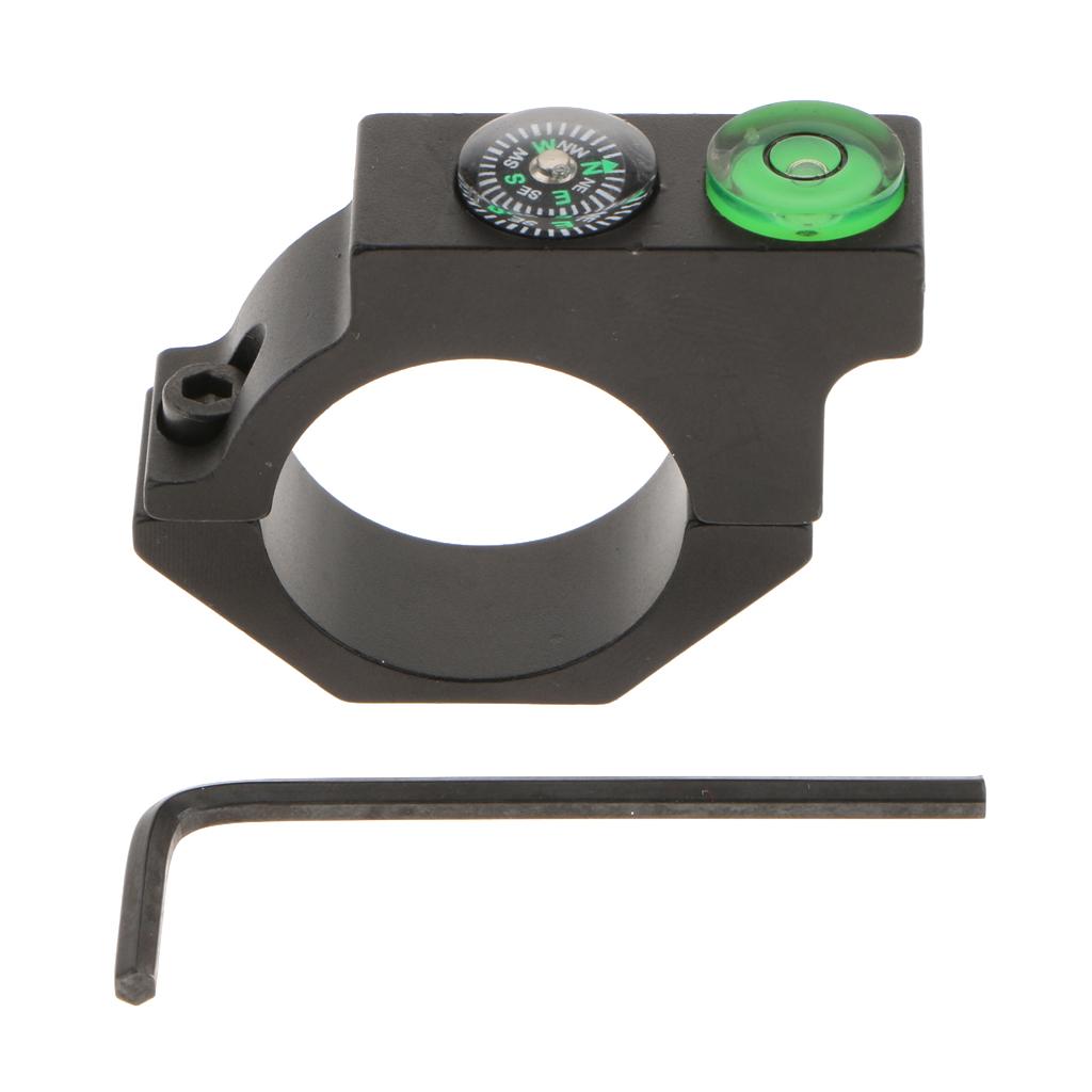 Aluminum Telescope Bubble Spirit Level Compass for 1 Inch Ring Mount Holder