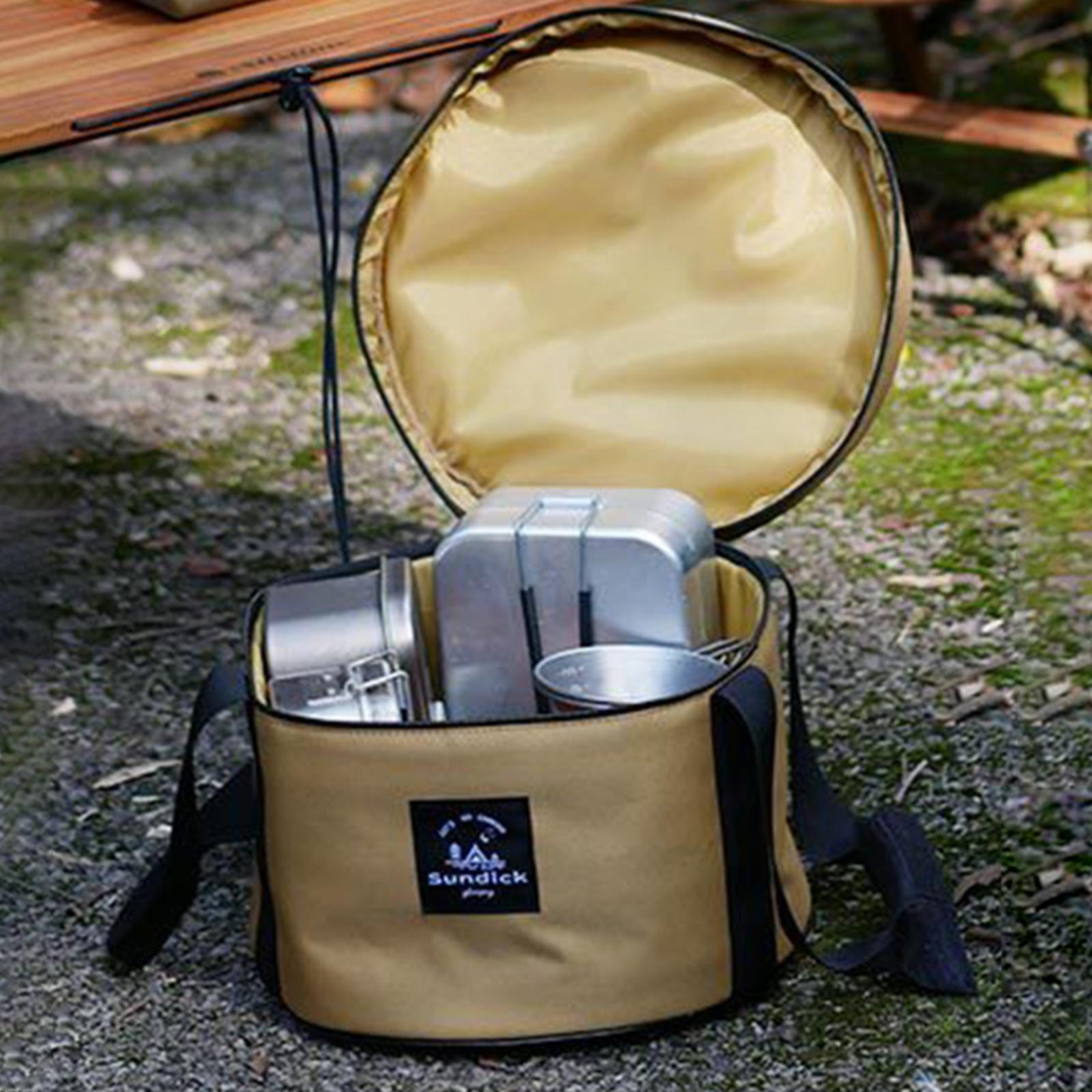 Large Capacity Camping Bag Portable Wear Resistant Outdoor for Garden