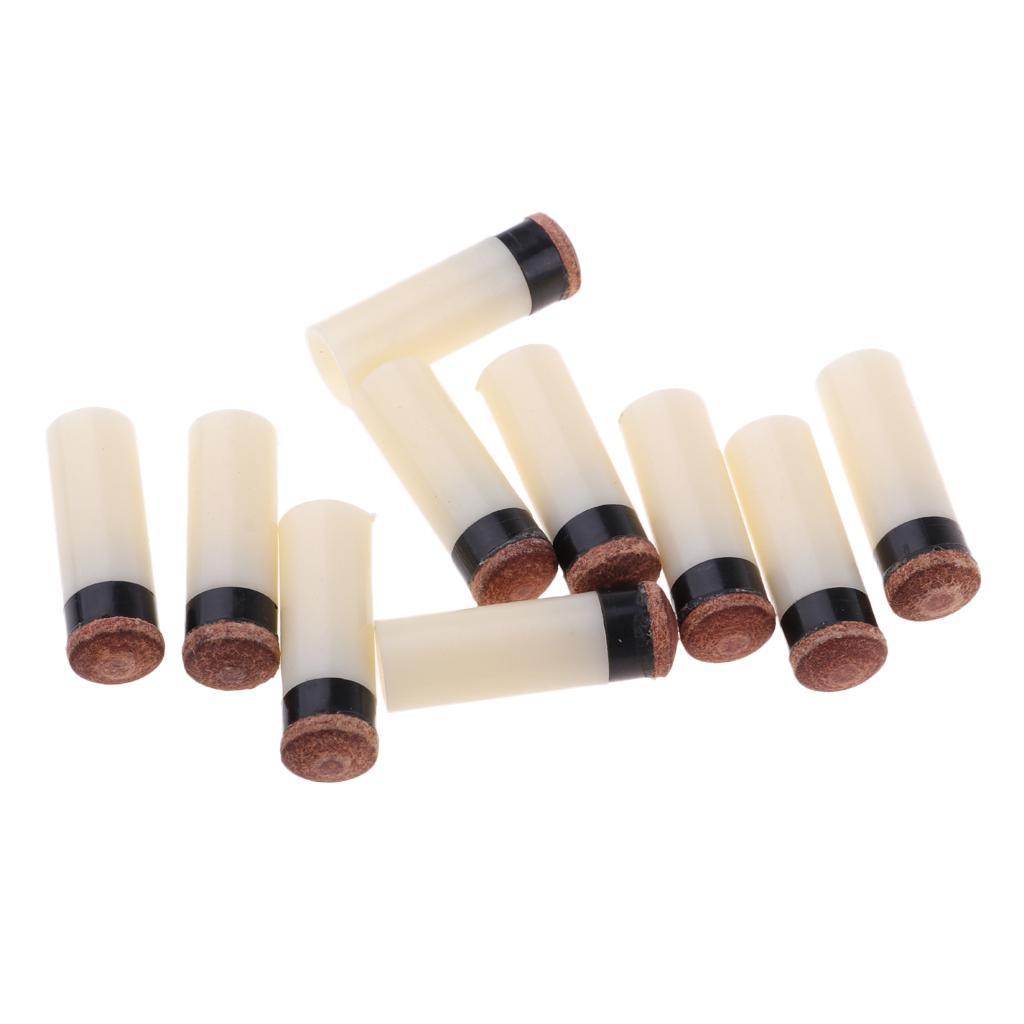 30 Pieces Slip-On Pool Billiard Cue Tips Snooker Stick Ferrules 10/11/12mm