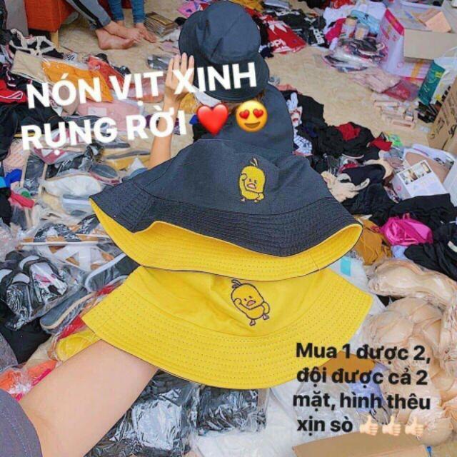 Nón bucket vịt 2 mặt siêu ciuutee