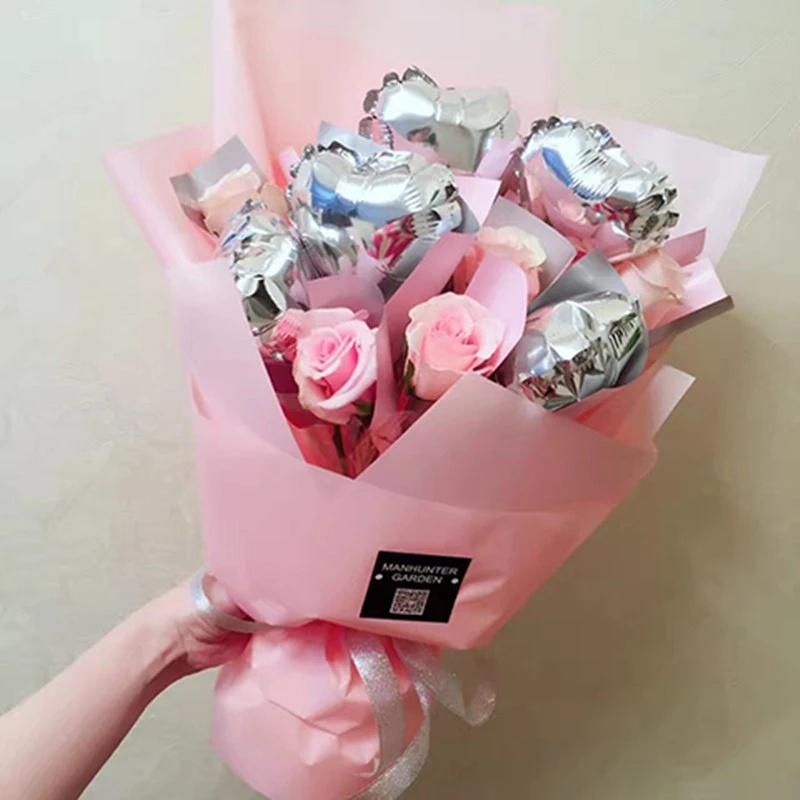 Bong Bóng Nhôm Hình Trái Tim 5 Inch Trang Trí Tiệc Cưới