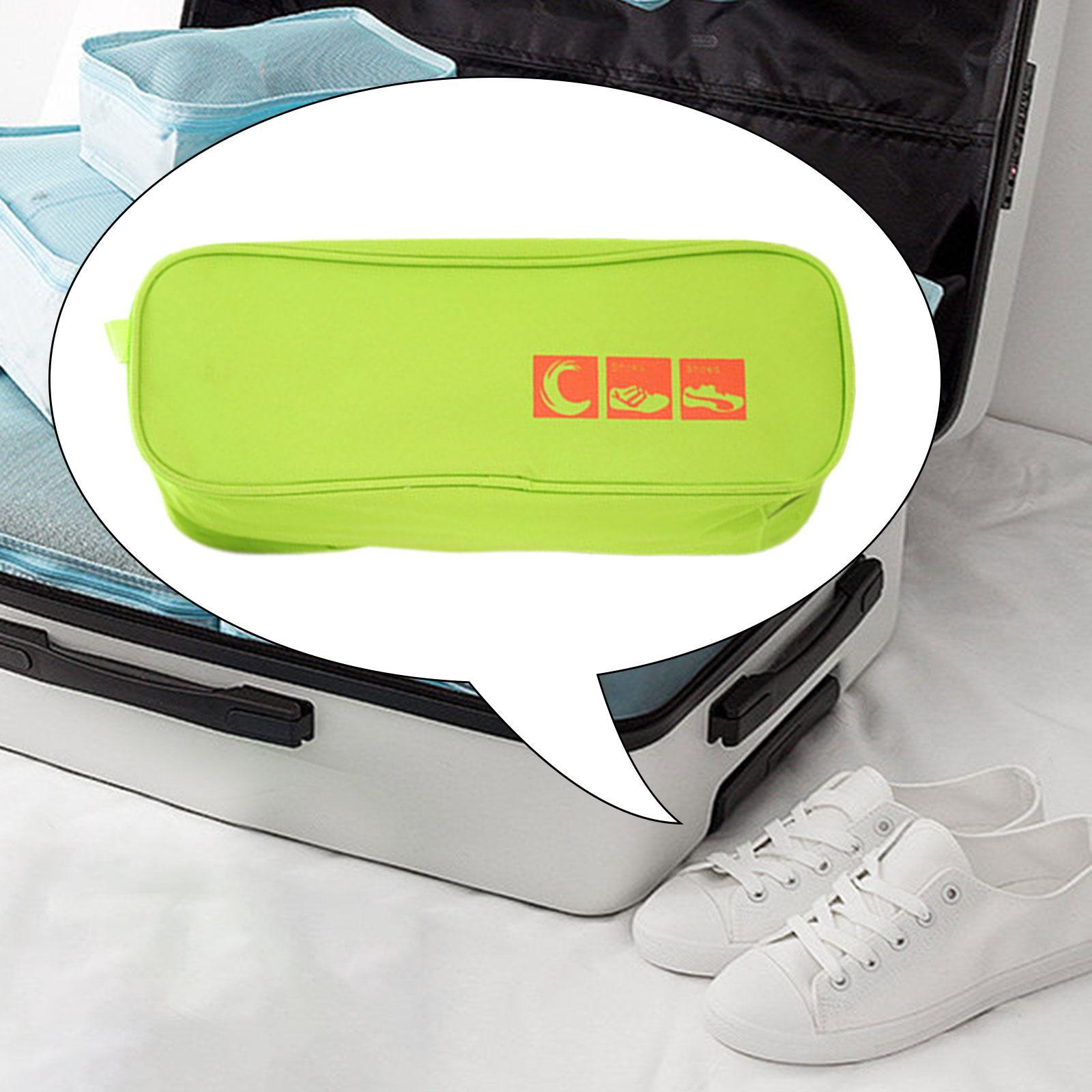 Travel for Packing Shoe Pouch Lightweight Dustproof with Zipper Oxford Fabric Shoe Organizer Bag Shoe Storage Bag for Home Vacation