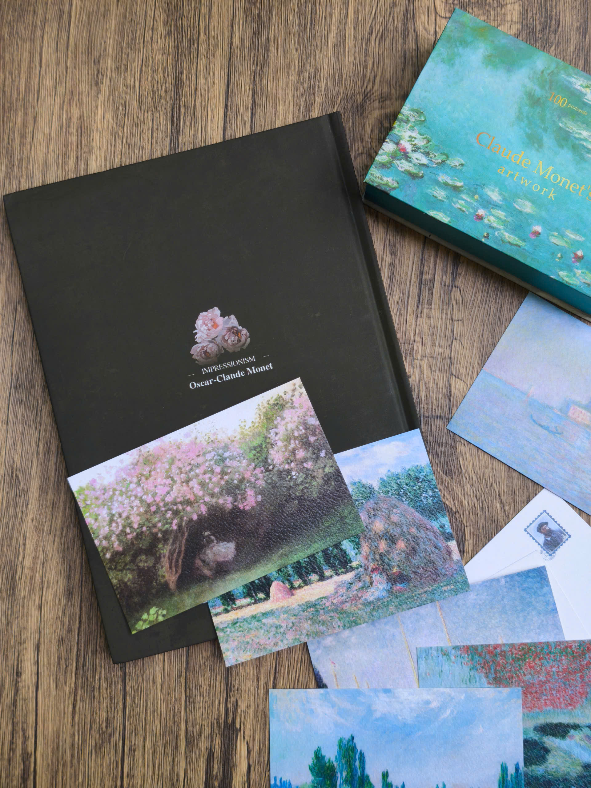 BỘ 100 POSTCARD TRANH MONET, GIẤY MỸ THUẬT 300G CAO CẤP – Nho Xanh