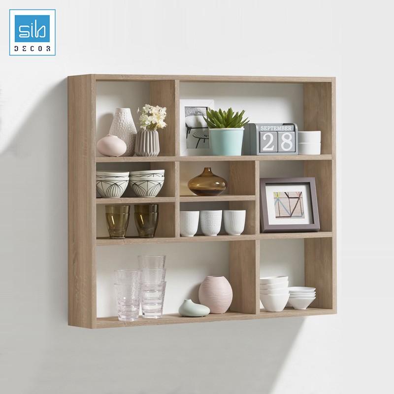 Kệ Gỗ Treo Tường Đơn Giản Chữ Nhật SIB DECOR