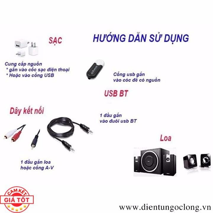 USB Bluetooth 5.0 BT kết nối Loa Thường thành loa không dây, sử dụng rất bền