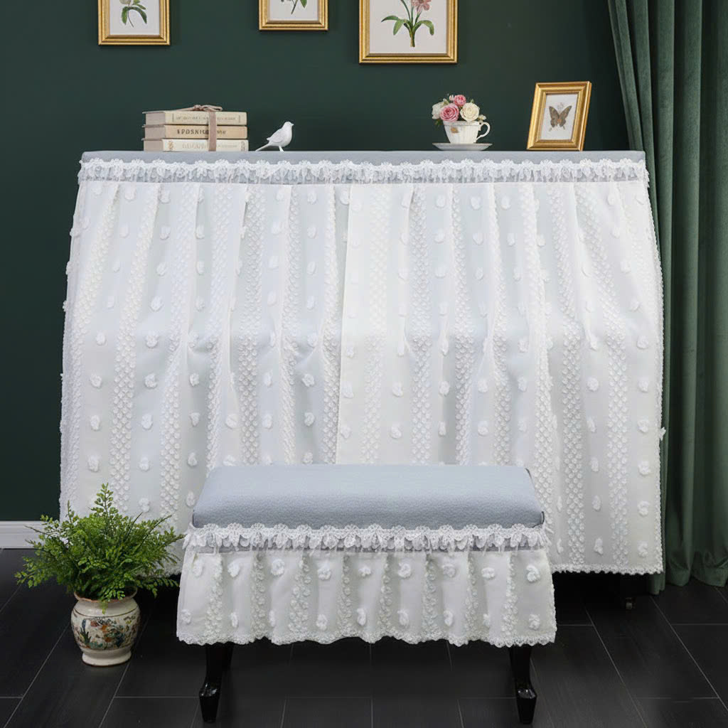 Khăn phủ đàn piano phong cách Hàn quốc hiện đại sang trọng phủ kín toàn bộ đàn chống bụi chống xước - Hàng chính hãng