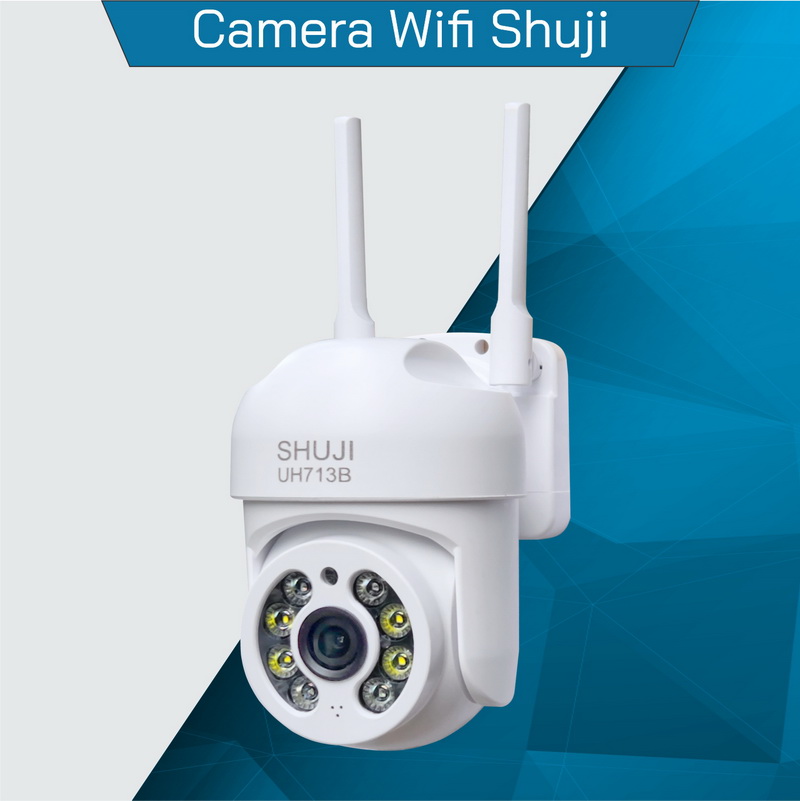 Camera wifi ngoài trời SHUJI UH713B - Lắp ngoài trời - Xoay 360 độ- Báo động khi có trộm- Ghi âm và Đàm thoại 2 chiều- Hàng chính hãng được nhập khẩu chính thức bởi Cty TNHH Shuji (VN)- Bảo hành 24 tháng