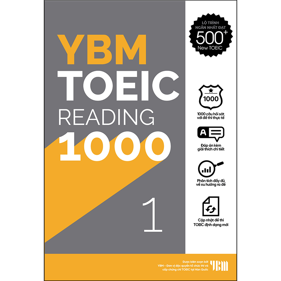 YBM Actual Toeic Tests RC 1000 - Vol 1