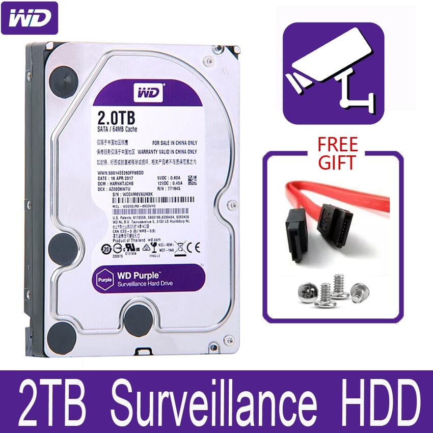 Ổ Cứng Camera WD Purple 2TB/64MB/3.5 IntelliPower - WD20PURZ - Hàng Chính Hãng