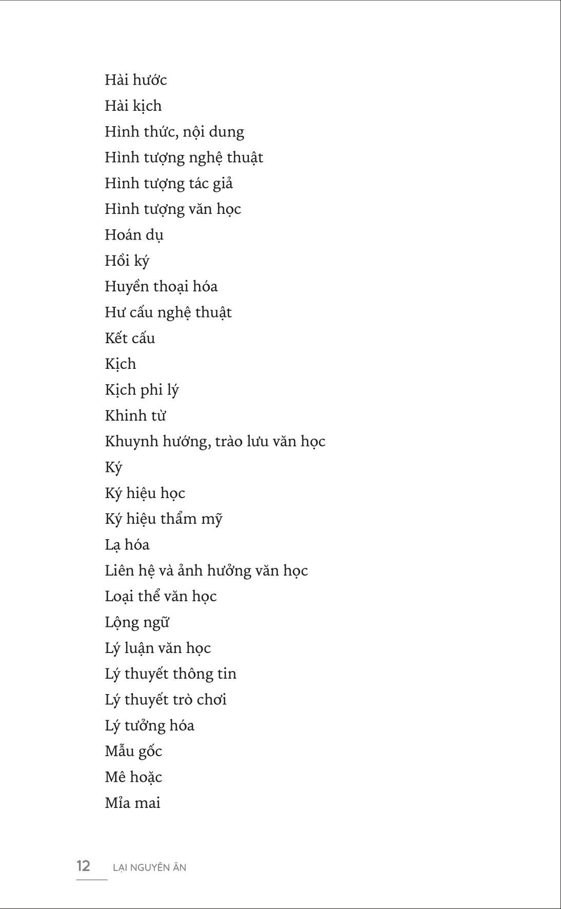 150 Thuật Ngữ Văn Học