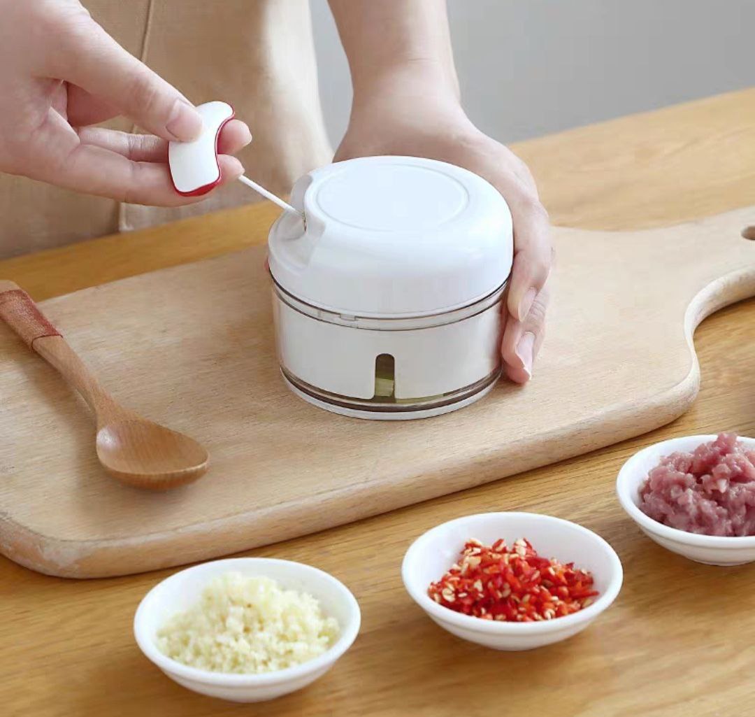 MÁY XAY TỎI GIA VỊ KÉO DÂY MINI THÔNG MINH