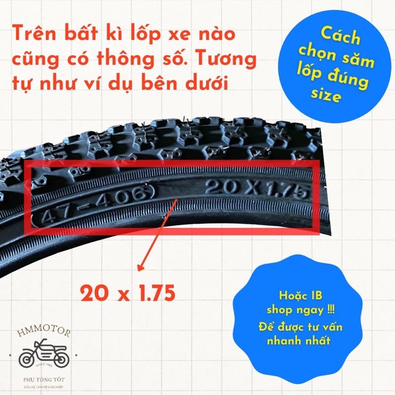 Săm lốp (ruột vỏ) xe đạp thể thao địa hình cỡ 26 x 1.95, 24 x 1.95