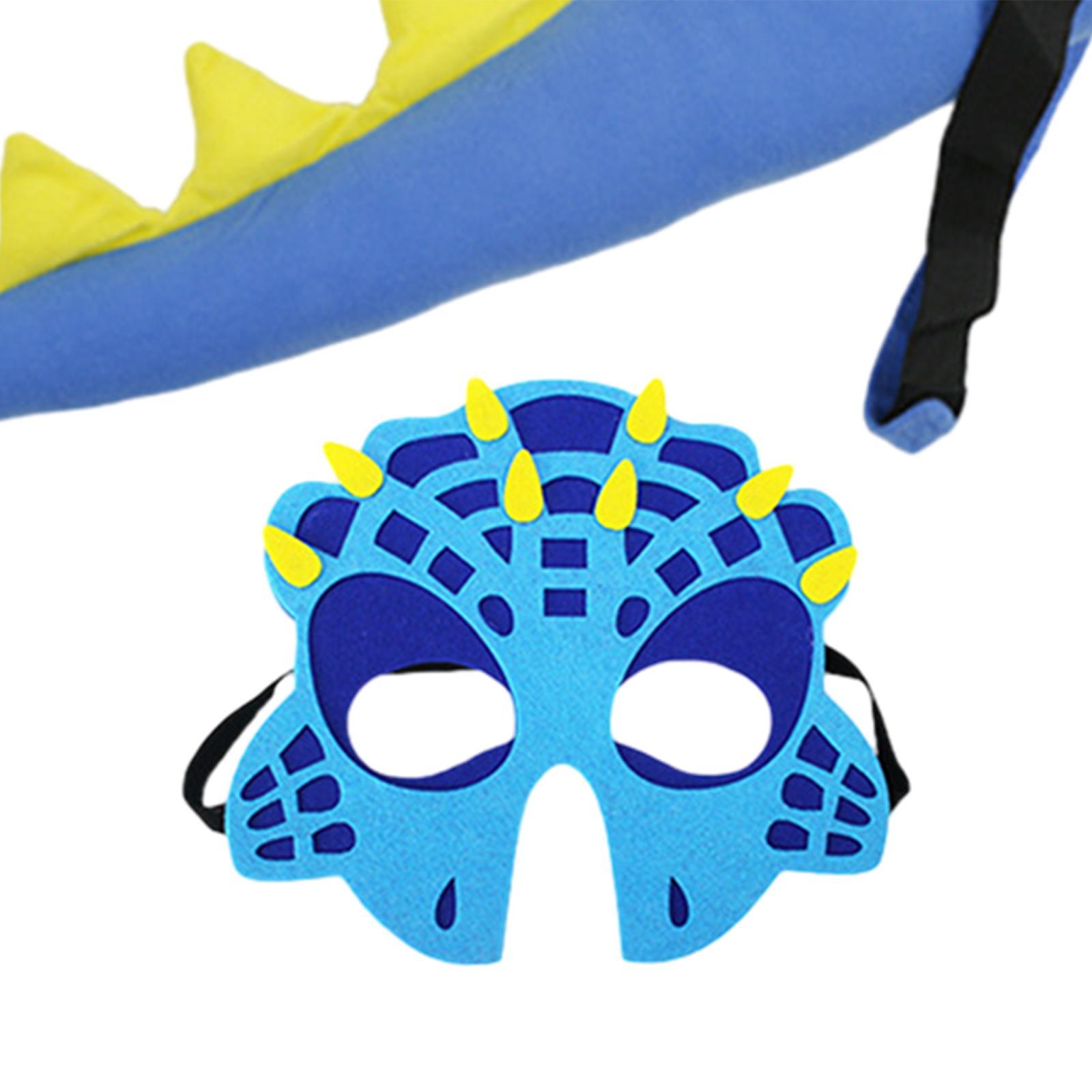 Dragon Costume for Kids Dinosaur Tail Sets Role Play Cosplay Imaginative Play Dinosaur for Carnival, Nightclub, Children