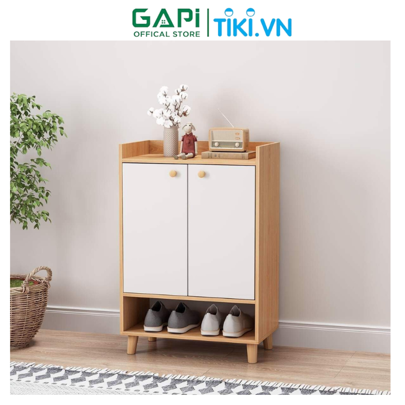 Tủ giày gỗ Johy GAPI cánh mở chống ẩm, tủ giày thông minh hiện đại tối ưu diên tích GP125