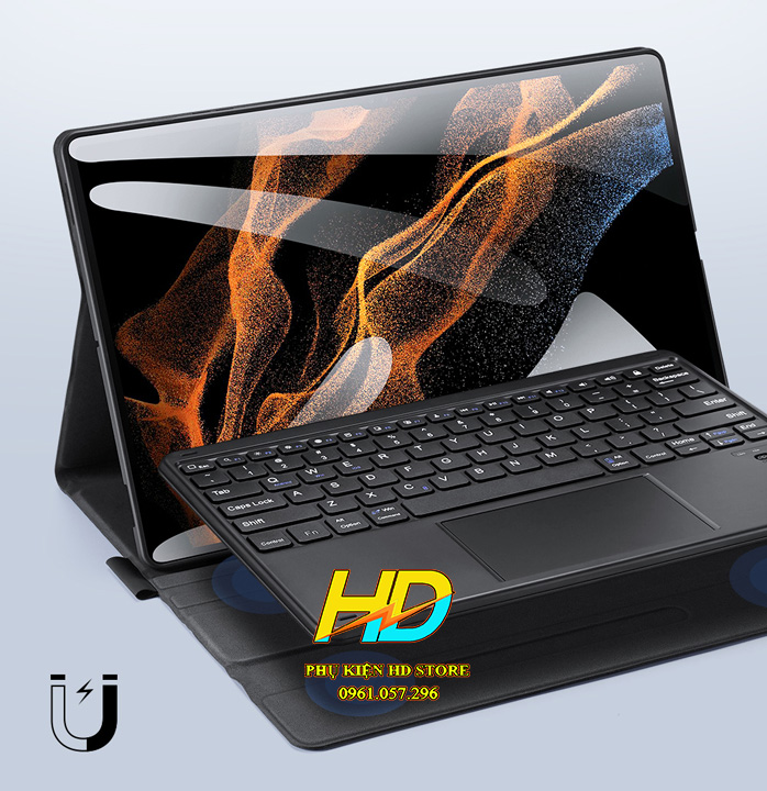 Bao Da Kèm Bàn Phím Chính Hãng Dành Cho Samsung Tab S7 11 inch T870/T875 Chính Hãng Dux Duics Có Bàn Di Chuột TrackPad - Hàng Nhập Khẩu
