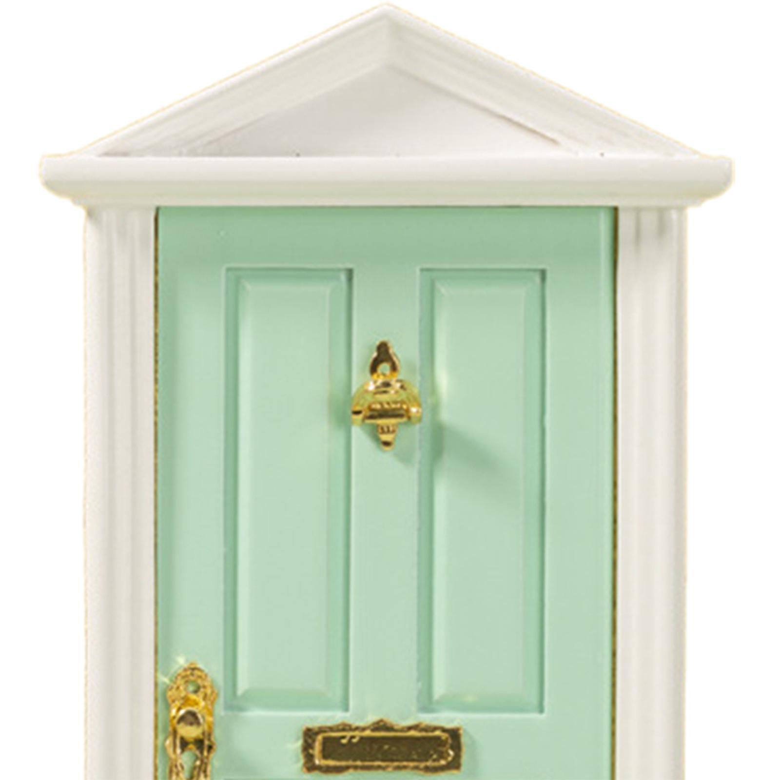 Mini Miniature Door 1:12 Dollhouse Fitments Simulation Dollhouse Furniture for Doll Ornament Kids Gifts Dolls House Accessories