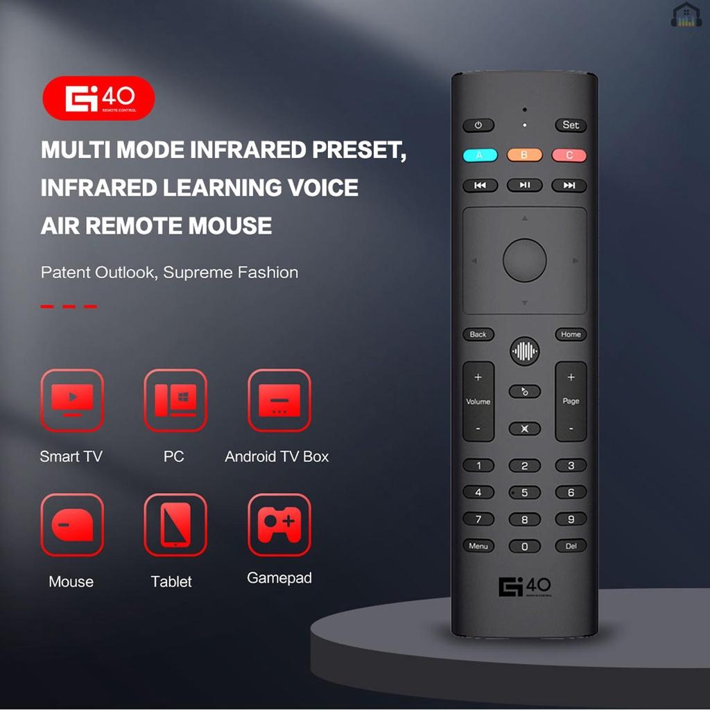 Chuột bay thông minh G40S quay hồi chuyển 6 trục điều khiển bằng giọng nói IR 3 chế độ hồng ngoại cho TV Android TV BOX PC