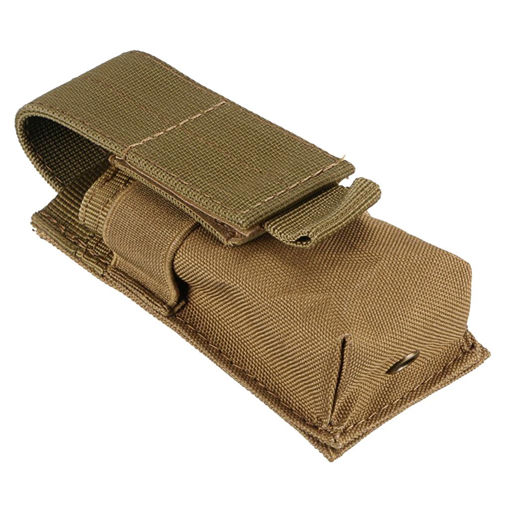 3xTactical Military Flashlight Torch Belt Holster Holder Pouch Khaki
