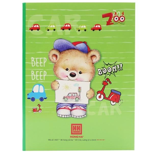 Vở Class Zoo - Ô Ly 96 Trang ĐL 100g/m2 - Hồng Hà 0427 (Mẫu Màu Giao Ngẫu Nhiên)