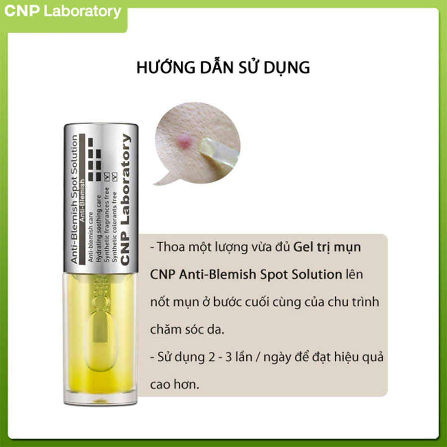 Gel ngừa mụn giảm kích ứng CNP Laboratory Anti-Blemish Spot Solution 3.5ml