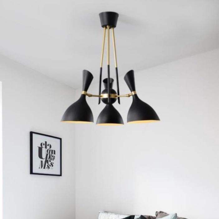 Đèn chùm EMILY phong cách Bắc Âu 3 tay hiện đại, cao cấp trang trí nhà cửa, quán cafe
