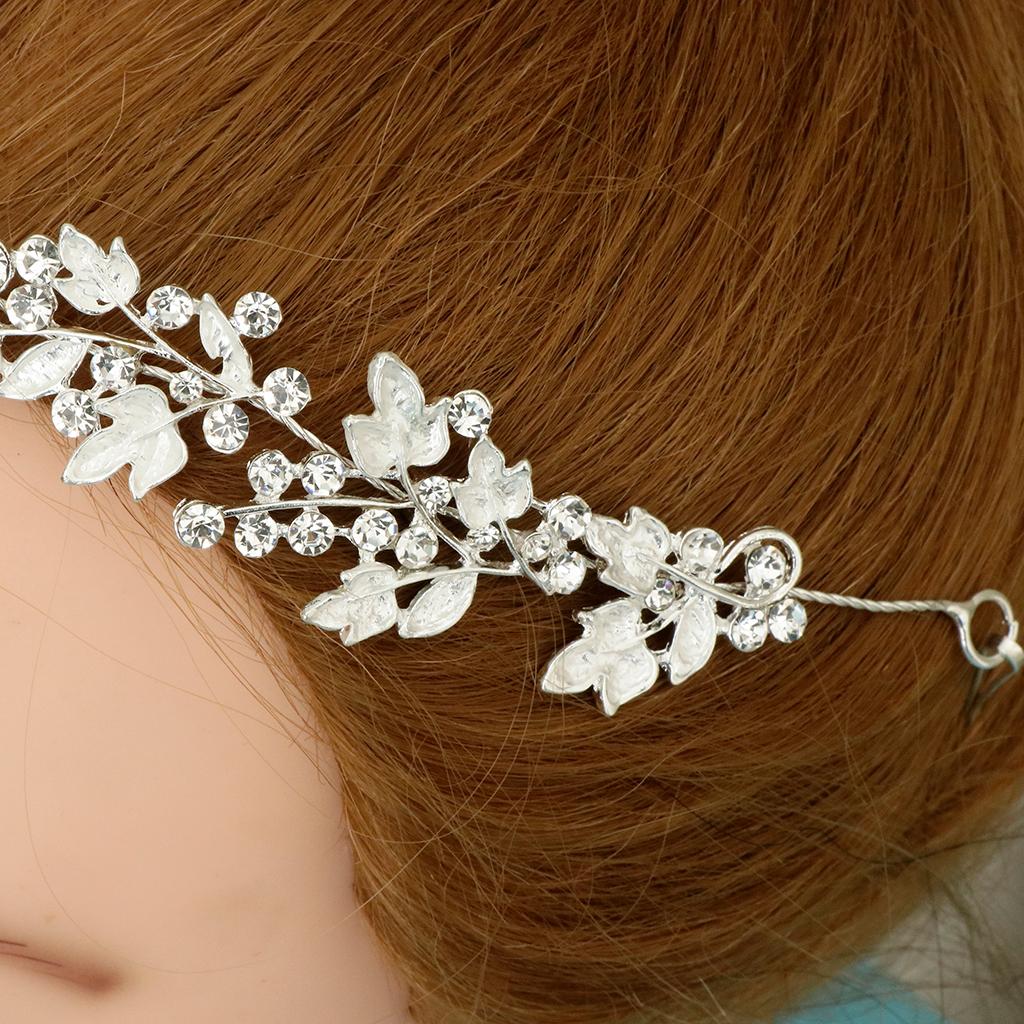 Bridal Rhinestone Flower Tiara Crown Hairband Wedding Party Hair Costume A
