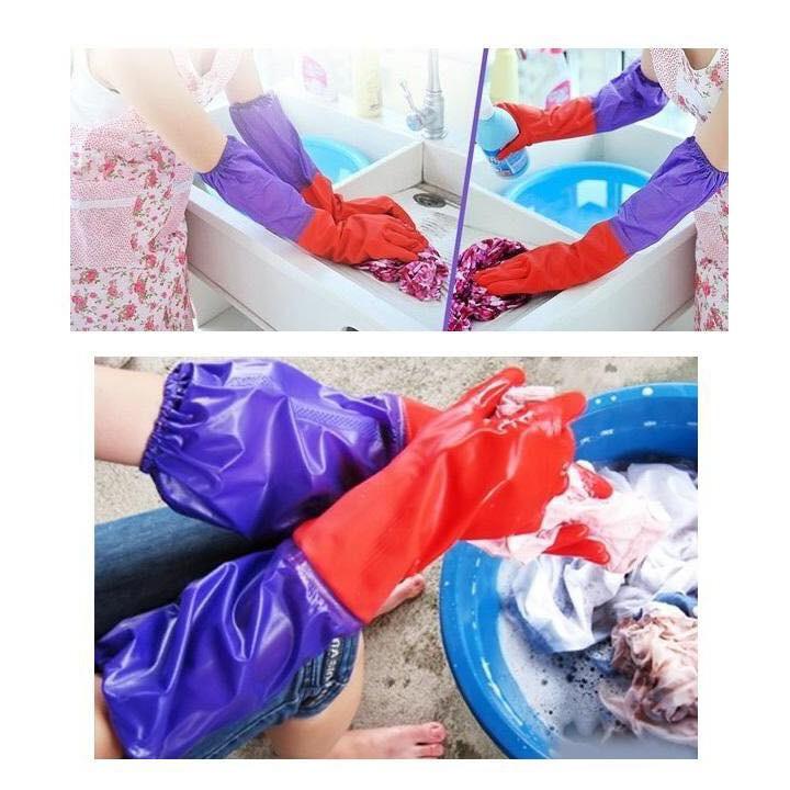 Găng tay cao su silicon lót nỉ