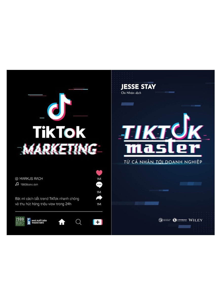 Combo Tik.Tok Marketing + Tik.Tok Master - Từ Cá Nhân Đến Doanh Nghiệp (Bộ 2 Cuốn) (1980 - THA)