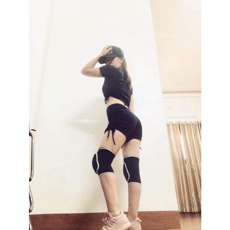 Bộ tập gym nữ, đồ tập yoga erobic nữ quần áo rút dây chất liệu co giãn thấm hút tốt