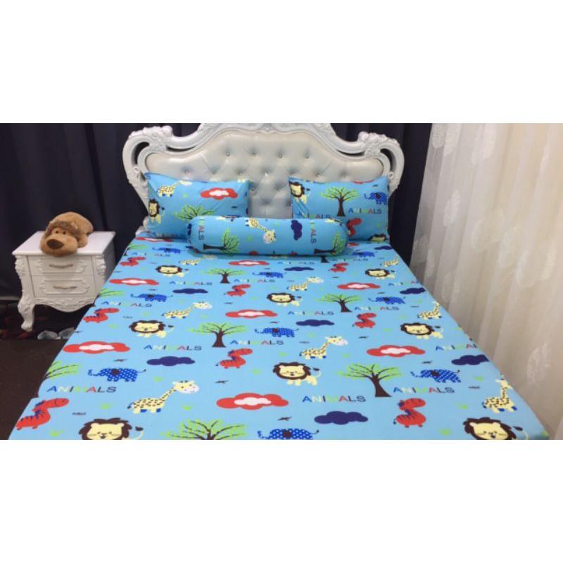 GA CHỐNG THẤM COTTON THUN NANO KHÁNG KHUẨN CAO CÂP - HÌNH SƯ TỬ