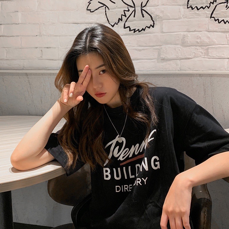 Áo thun tay lỡ form rộng -nam nữ cotton T shirt Penny AT03