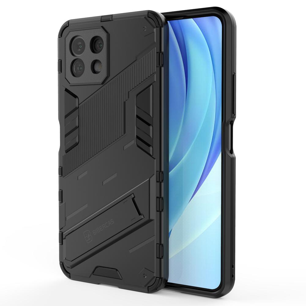 Ốp lưng cho Xiaomi 11 Lite, Ốp chống sốc Iron Man PUNK cao cấp kèm giá đỡ cho Xiaomi 11 Lite 5G NE