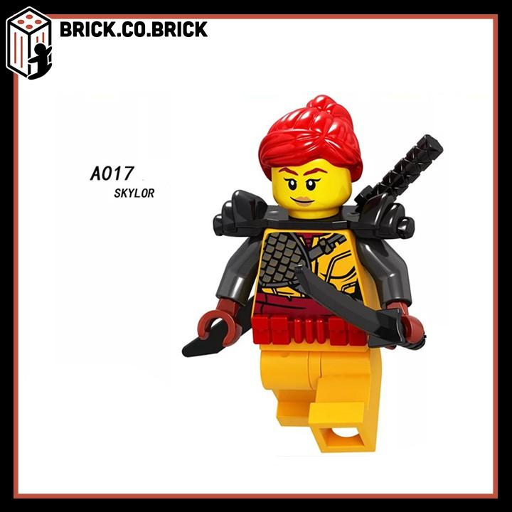 Đồ Chơi Lắp Ráp Phantom Ninja Minifig Nhân Vật Samurai Akita Zane Nya Kai Jay A017-A024