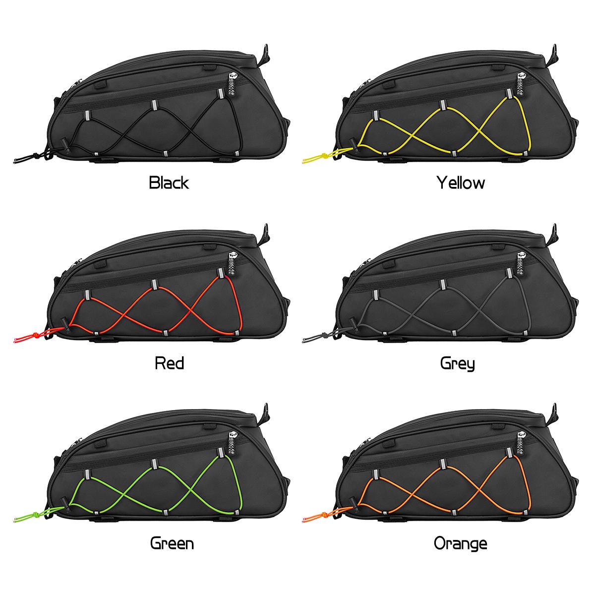 RZAHUAHU 3-in-1 Bike Rack Bag Trunk Bag Waterproof Bicycle Rear Seat Bag Cooler Bag with 2 Side Hanging Bags Cycling Cargo Luggage Bag Pannier Shoulder Bag
