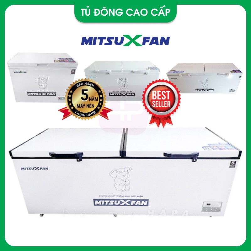 Tủ Đông Cao Cấp MITSUXFAN Full Models Inverter Dung Tích 200-1300 Lít, 01 Ngăn, Tủ Cấp Đông Tiêu Chuẩn Châu Âu - Hàng Chính Hãng