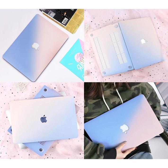 Ốp Dành Cho Macbook Và Phủ Phím Màu Ombre - Kèm Nẹp Chống Gẫy Cáp Sạc Macbook