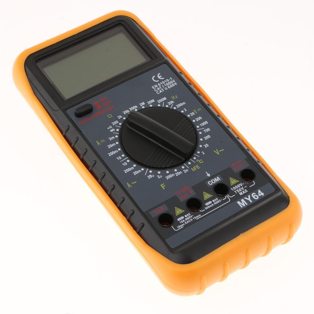 Handheld LCD Digital Voltmeter Ammeter Ohm Multimeter Volt AC Tester Meter