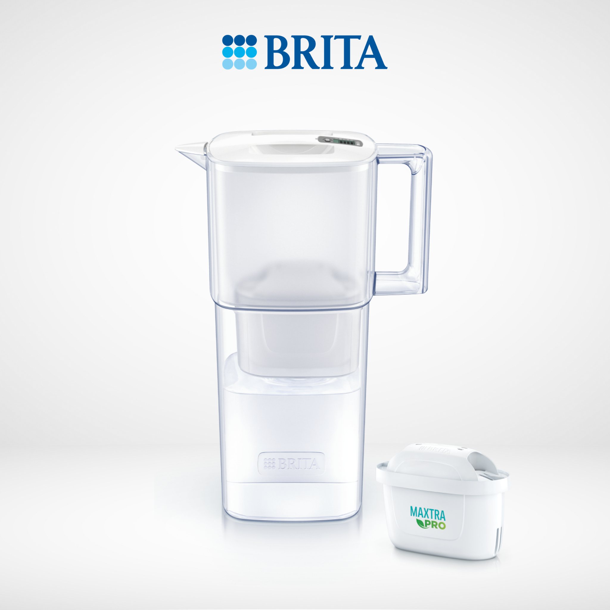 Bình lọc nước BRITA Liquelli White 2.2L (có sẵn 1 lõi lọc Maxtra Pro 150L)